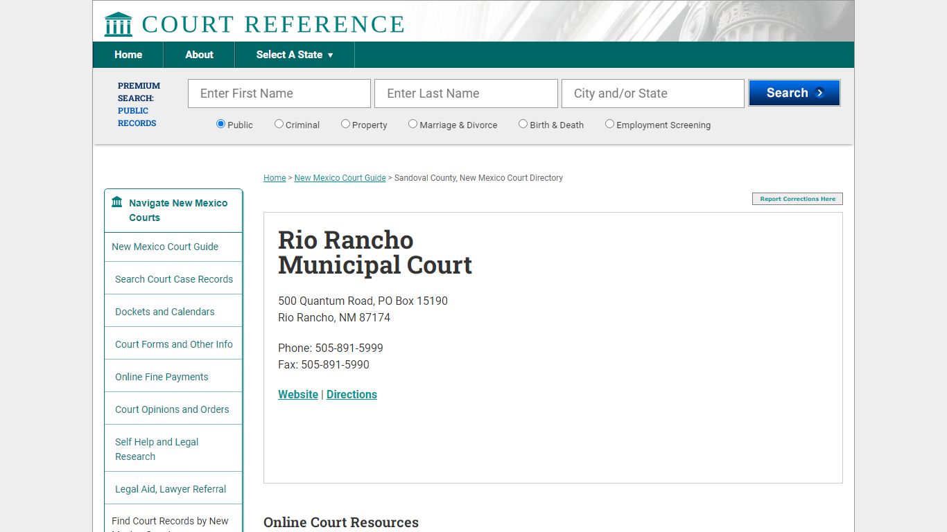 Rio Rancho Municipal Court - Court Records Directory